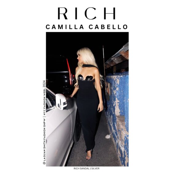 Jessica Rich Diamond Wedge Silver New in Box Size 9 39 Lucite Heel Slingback - Picture 8 of 16